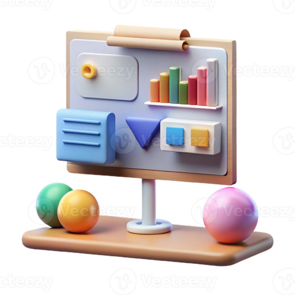 stunning modern Presentation with Slides and Images Transparent Background authentic png