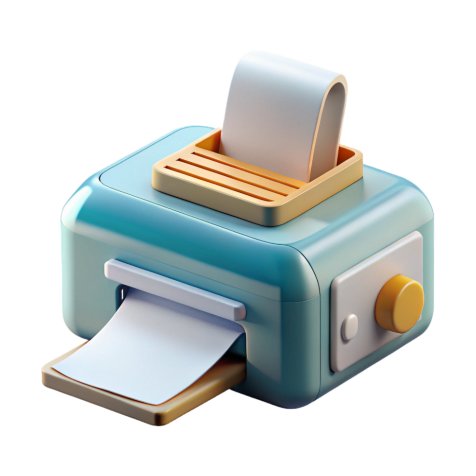 beautiful traditional Printer Printing Document Transparent Background exclusive png