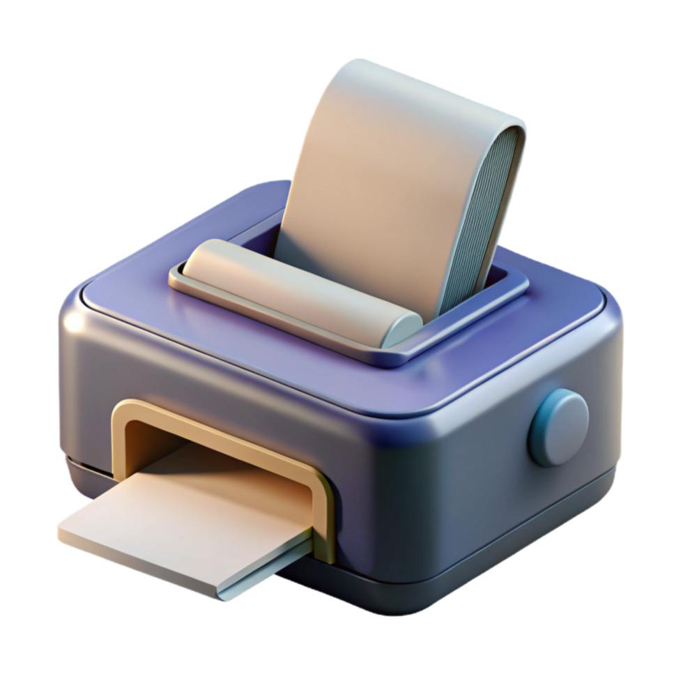magnificent creative Printer with Paper Tray Open Transparent high quality png