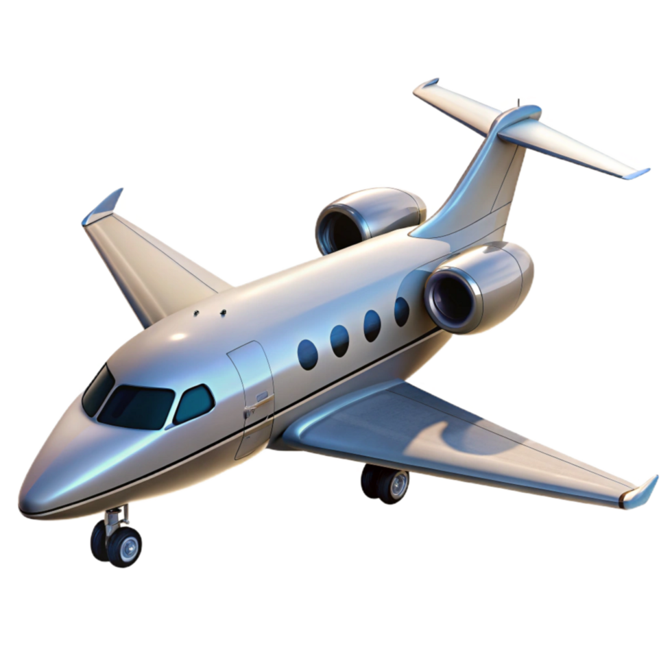 vibrant rustic Private Jet Landing Gear Down Transparent Background exclusive png