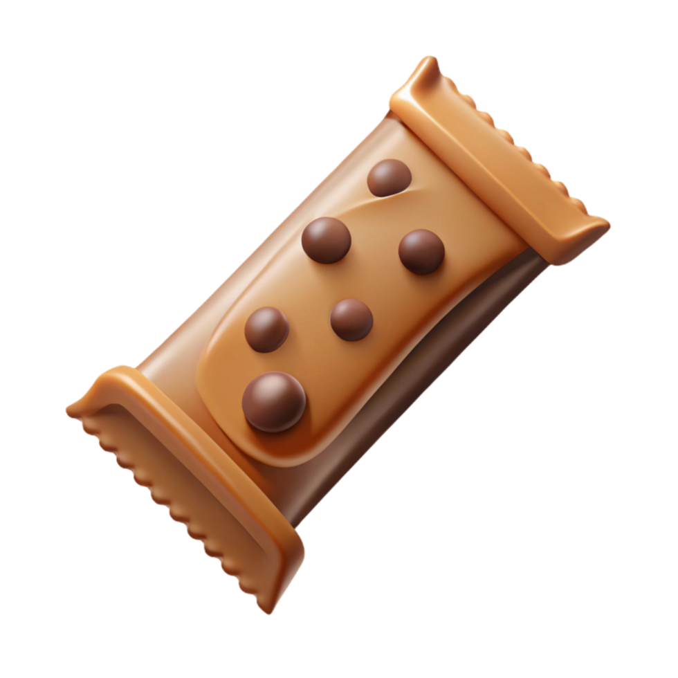 beautiful classic Protein Bar Chocolate Chip Wrapper Nutrition Isolated authentic png