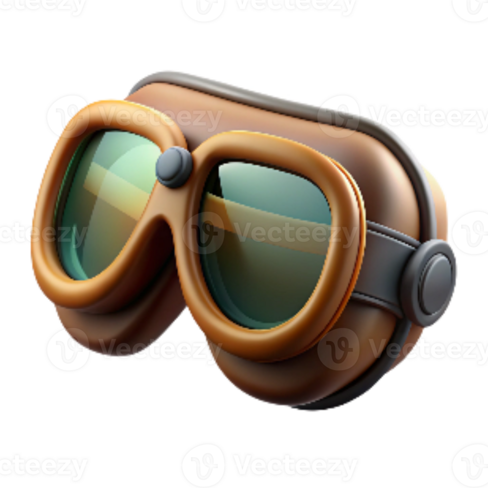 dramatic artistic Protective Goggles Clear Lens Cutout detailed png