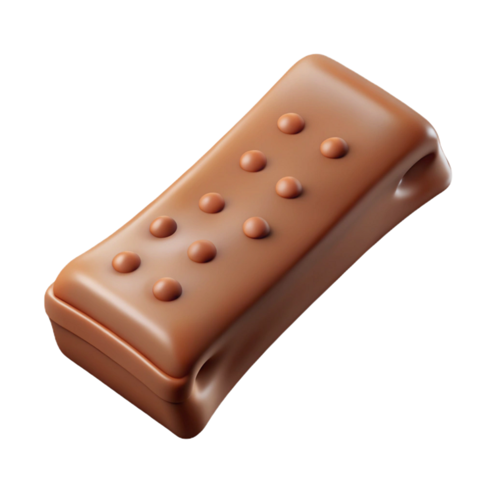 dramatic creative Protein Bar Chocolate Flavor Isolated Element detailed png