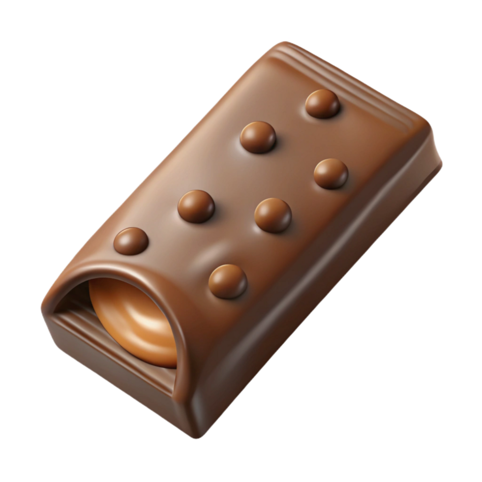 elegant modern Protein Bar Chocolate Flavor Isolated Element professional png