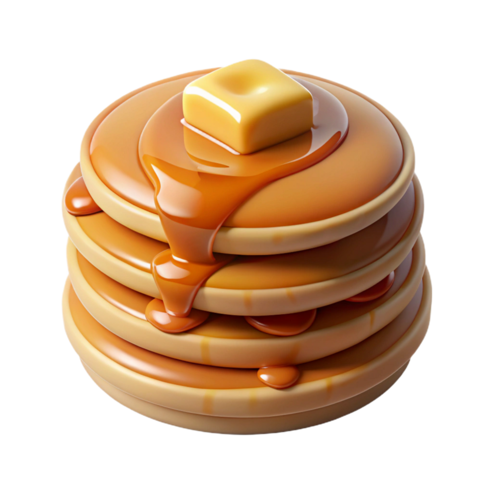 magnificent abstract Protein Pancakes Stack Maple Syrup Isolated Element high quality png