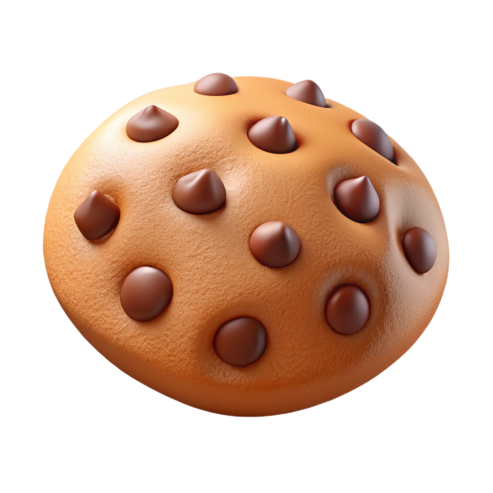 serene classic Protein Cookie Chocolate Chip Isolated Element professional png