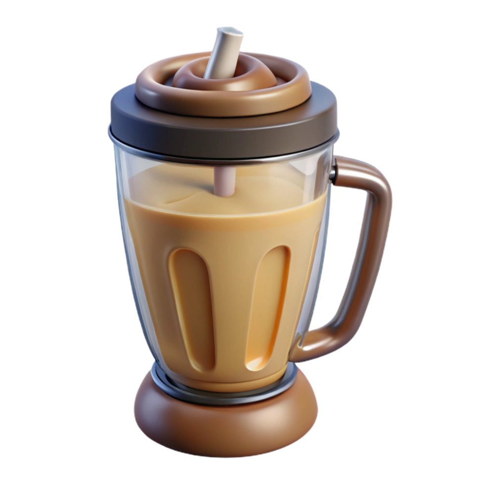 extraordinary abstract Protein Shake in Blender Isolated high quality png