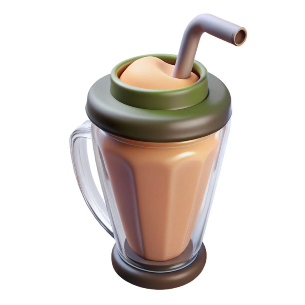 magnificent artistic Protein Shake in Blender Isolated high resolution png