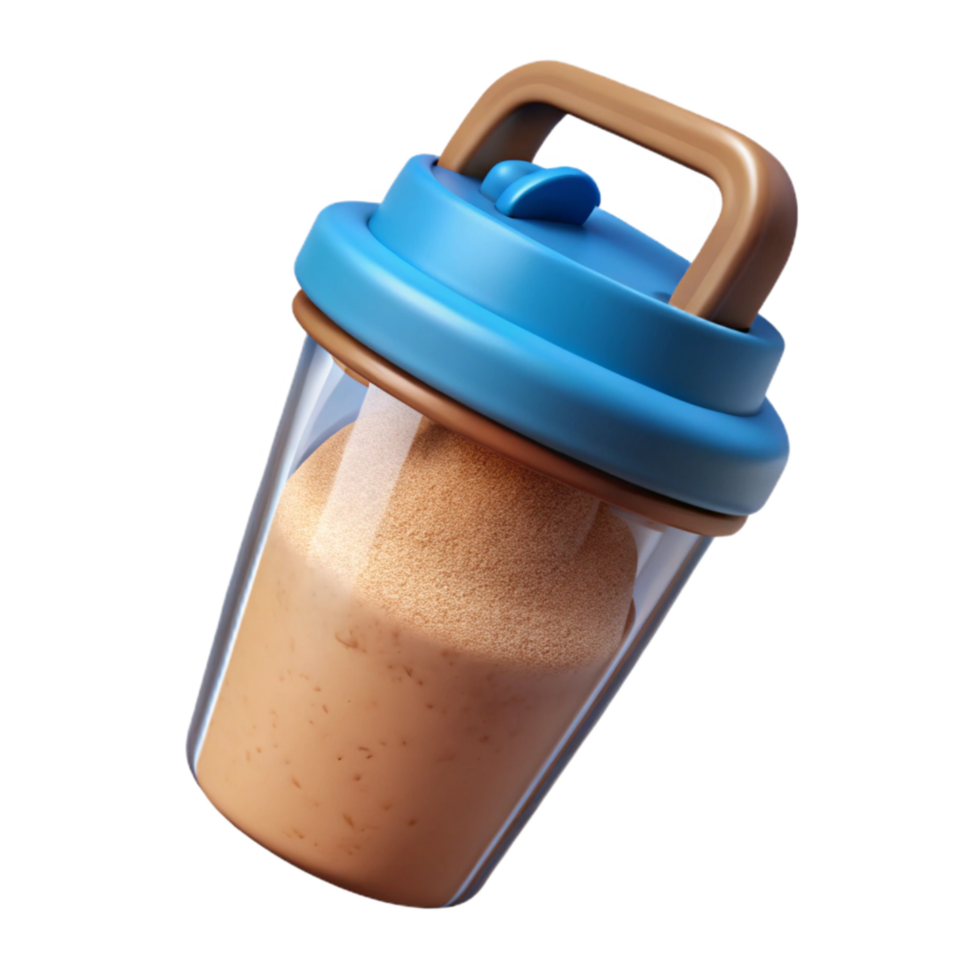 elegant traditional Protein Shaker Bottle Powder Mix Isolated genuine png