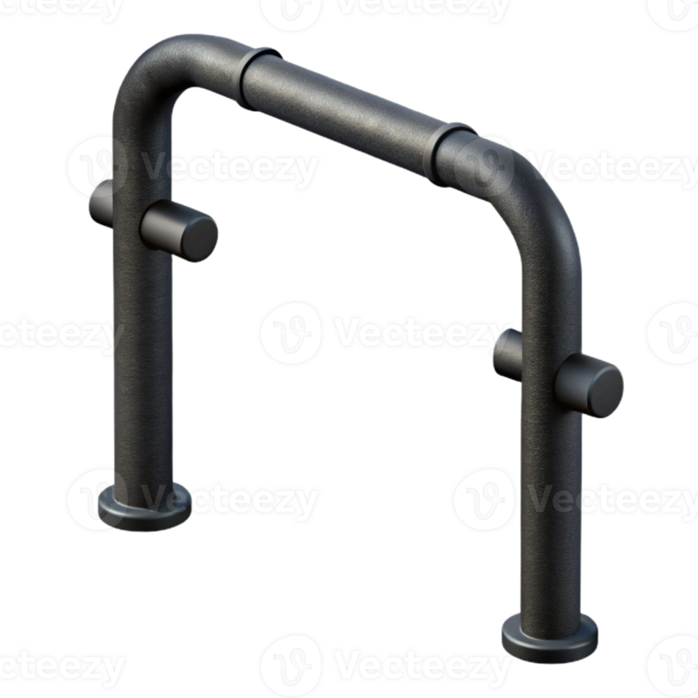 wonderful classic Pull Up Bar Doorway Mounted Black Cutout Transparent Background genuine png