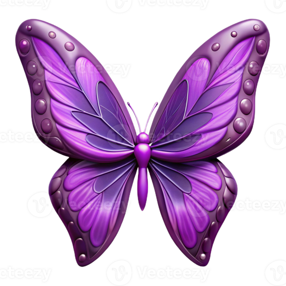 vibrant modern Purple Butterfly Wings Pattern Close Up Cutout detailed png