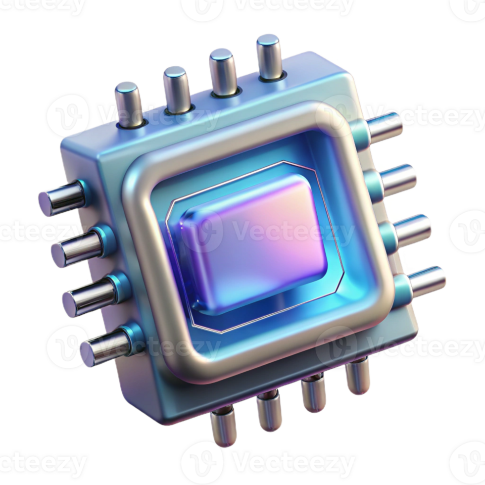 serene classic Quantum Computer Processor Close Up Transparent png