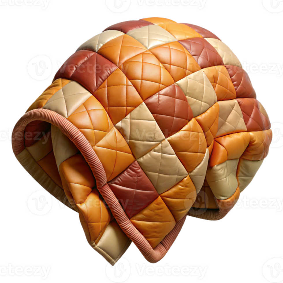dramatic abstract Quilted Patchwork Blanket Warm Colors Transparent png