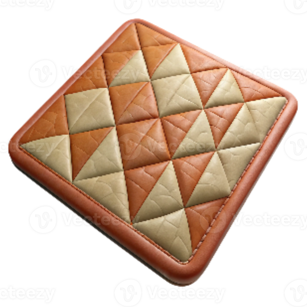 impressive classic Quilted Placemat with Geometric Pattern Cutout premium png