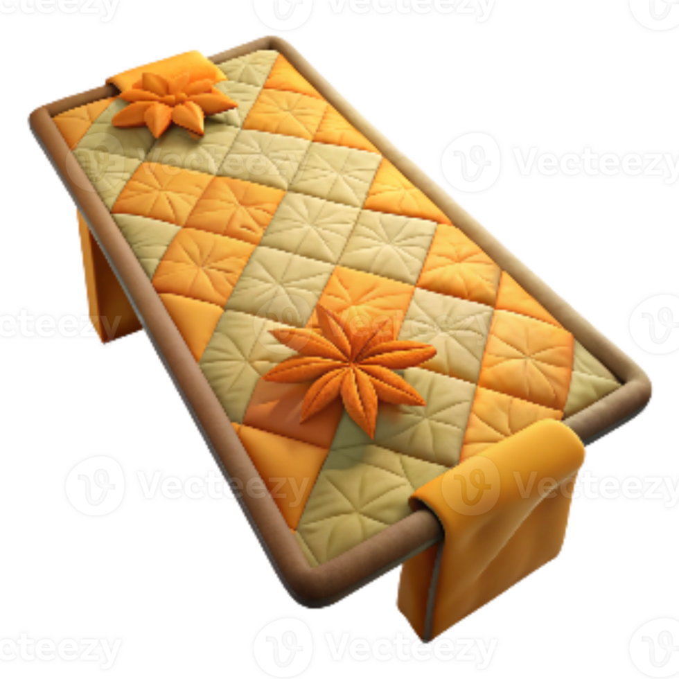 stunning classic Quilted Table Runner with Autumn Colors Cutout genuine png