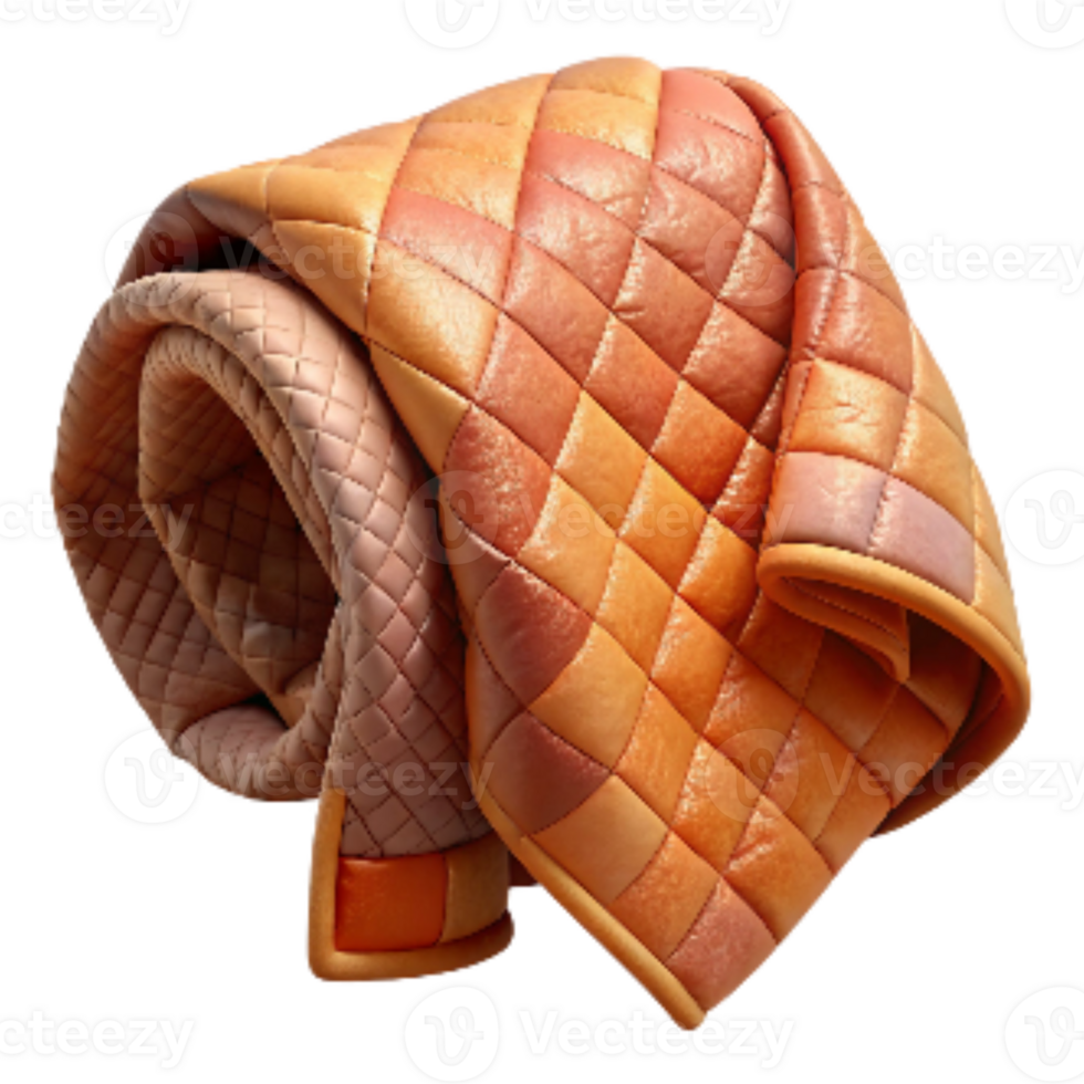 impressive artistic Quilted Throw Blanket with Warm Colors Cutout high quality png