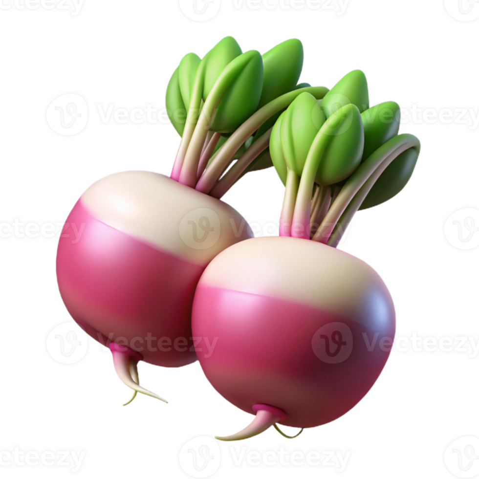 stunning traditional Radish Bunch Isolated on a Transparent Background original png