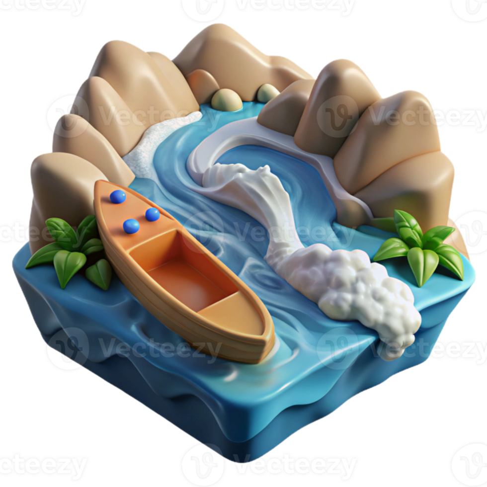 wonderful modern Raging River Rapids Whitewater View Cutout high resolution png