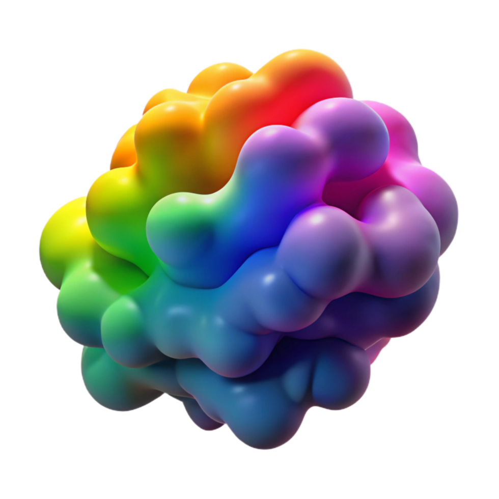 vibrant vintage Rainbow Colored Smoke Abstract Background Cutout Transparent Background professional png
