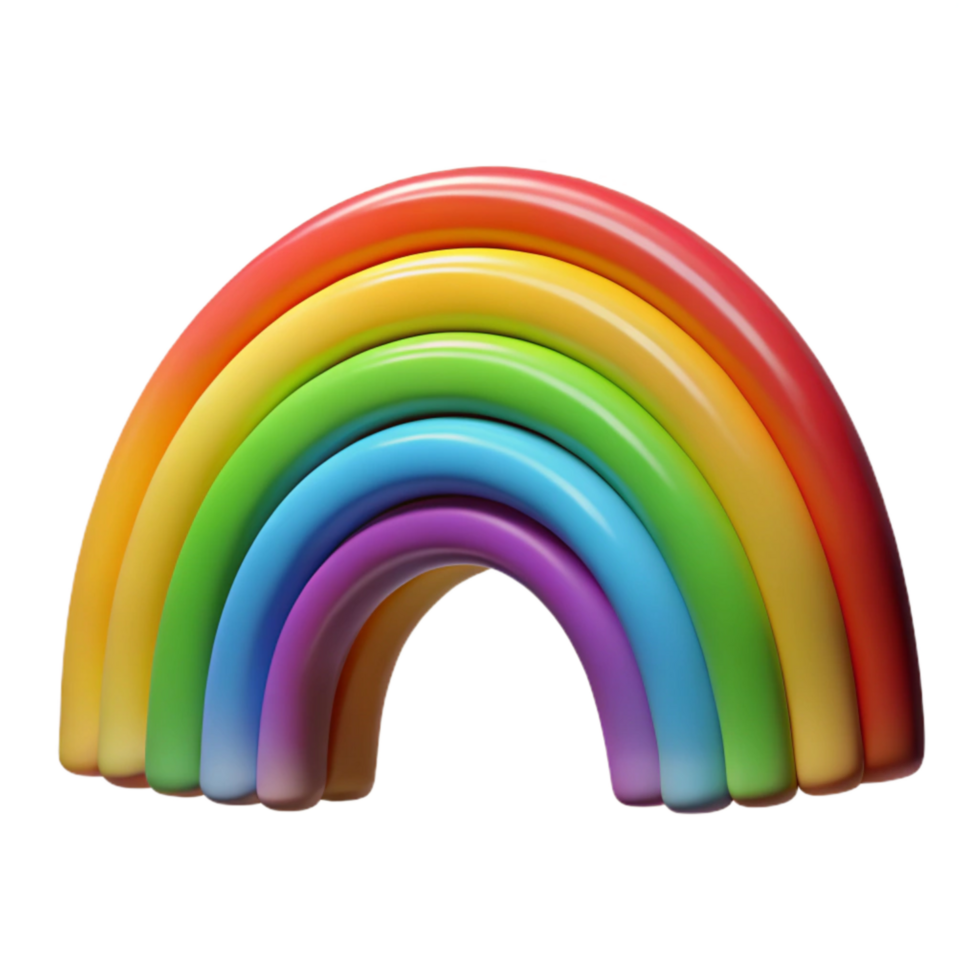 beautiful contemporary Rainbow Colorful Arched Transparent Background exclusive png