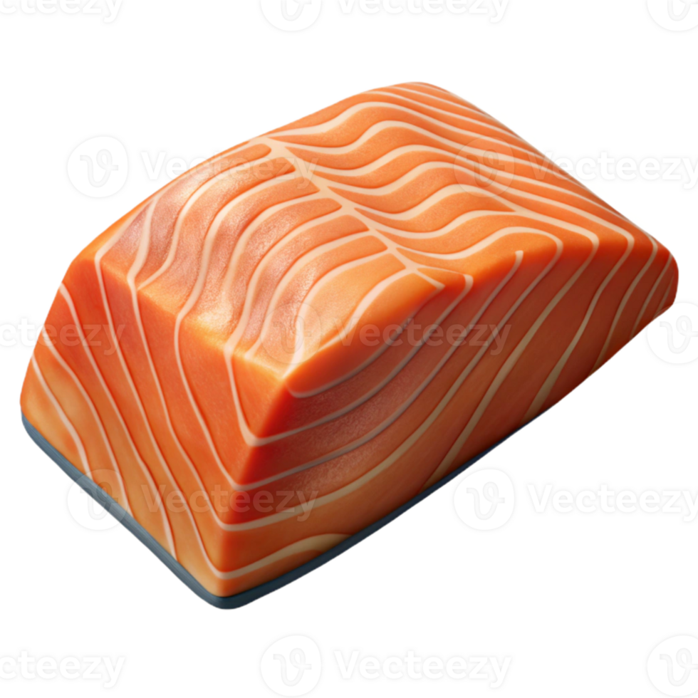 wonderful rustic Raw Salmon Fillet Isolated on Transparent Background original png