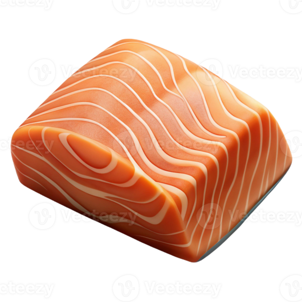 extraordinary classic Raw Salmon Fillet Isolated on Transparent Background authentic png