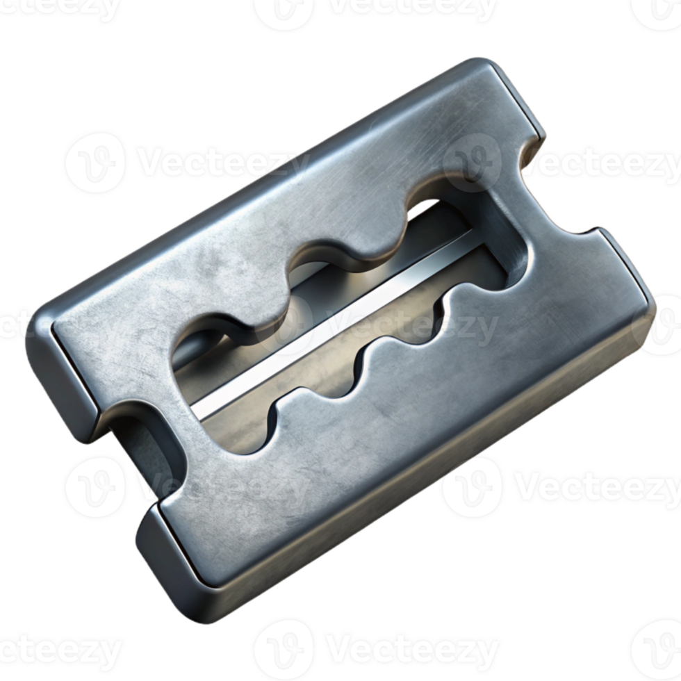 elegant rustic Razor Blades Close Up Isolated Element original png