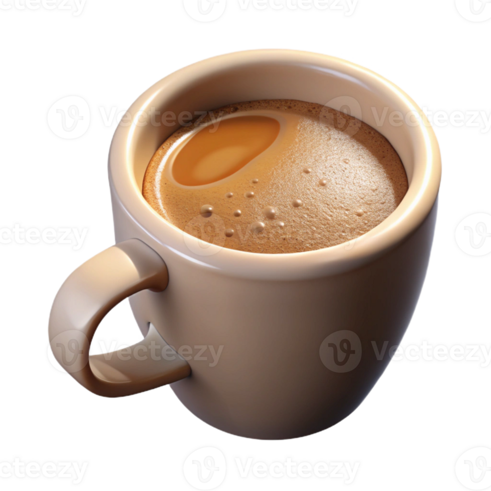wonderful traditional Realistic Coffee Cup Top View Isolated exclusive png