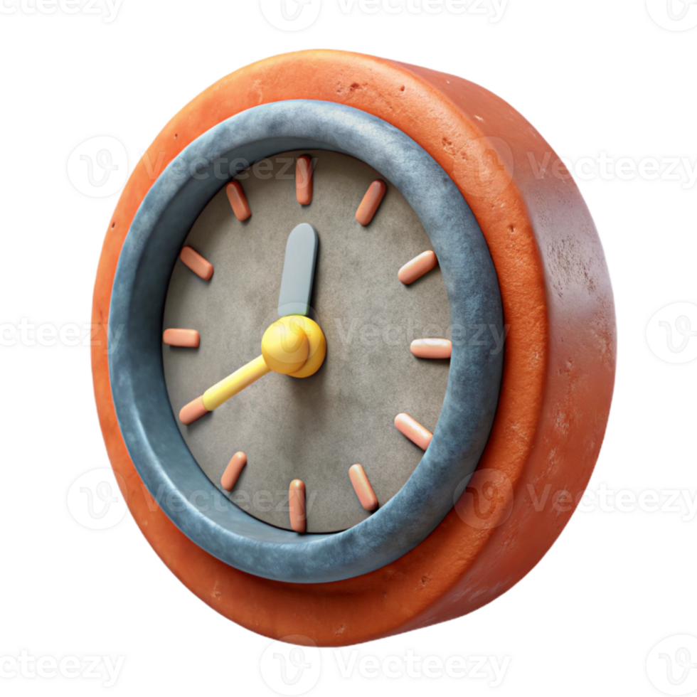 beautiful creative Realistic Clock Time Passing Cutout detailed png