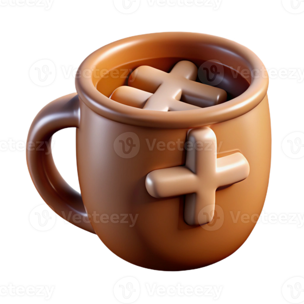magnificent vintage Realistic Coffee Mug with Social Media Hashtag Transparent Background original png
