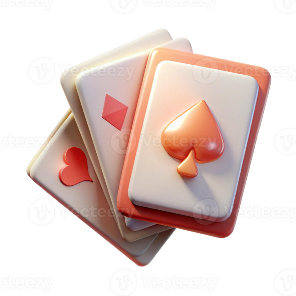 wonderful modern Realistic Deck of Cards Transparent Element premium png