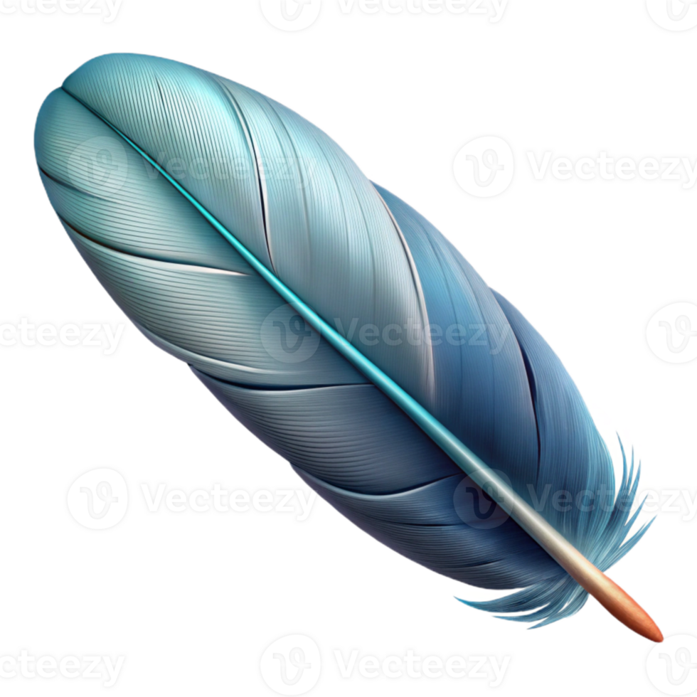dramatic vintage Realistic Feather Floating Transparent Background high quality png