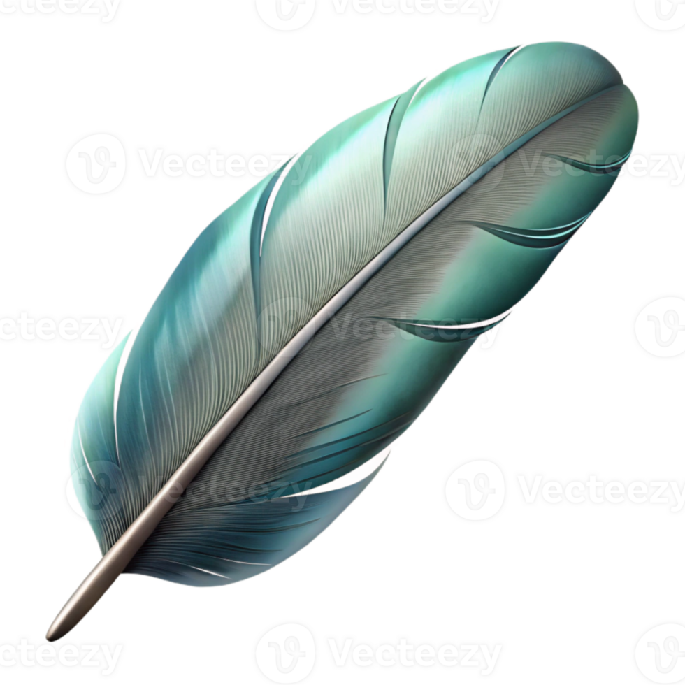 impressive modern Realistic Feather Floating Transparent Background authentic png