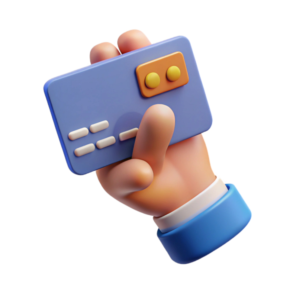wonderful artistic Realistic Hand Holding Credit Card for Online Shopping Transparent high resolution png
