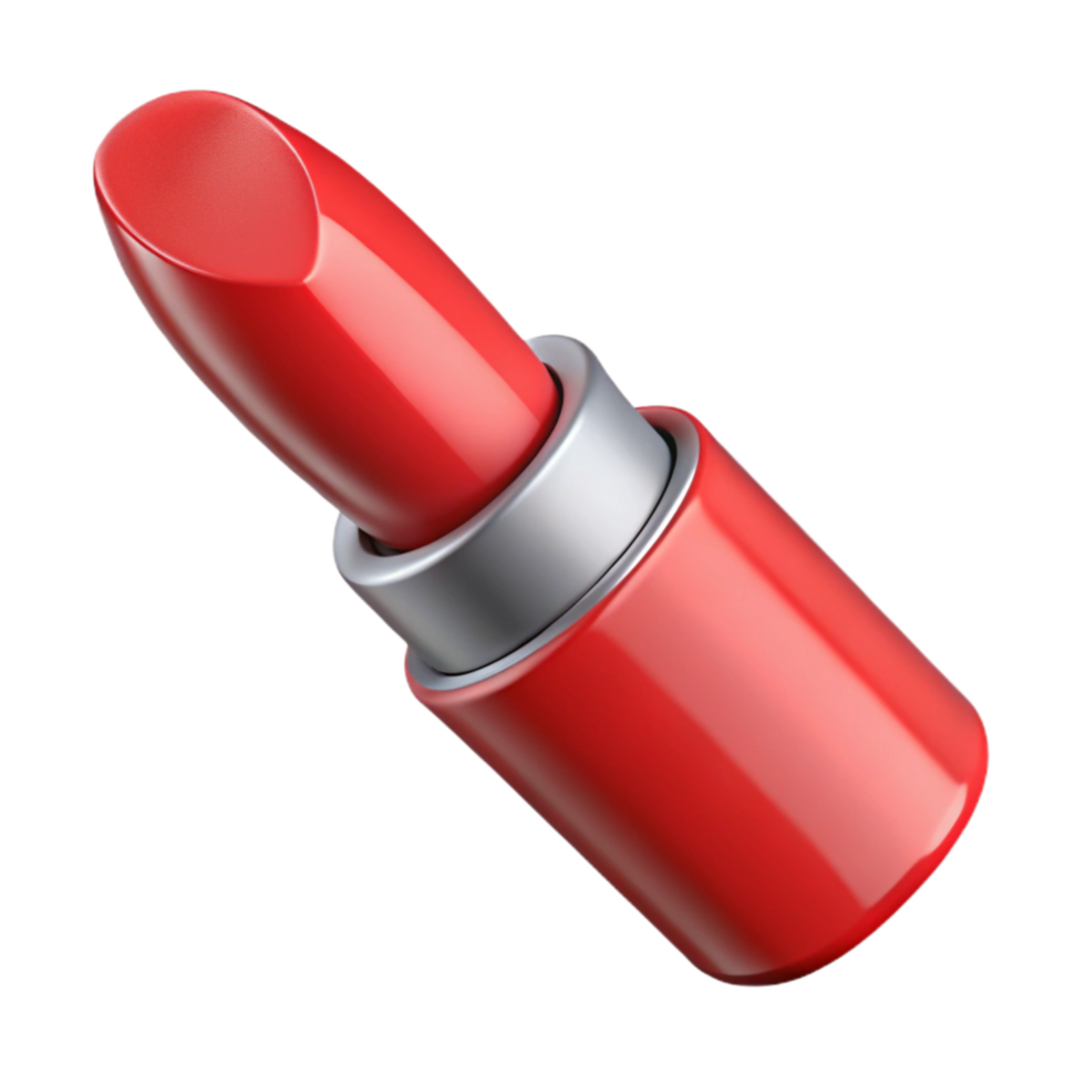 elegant minimalist Realistic Red Lipstick Isolated Transparent Background high resolution png