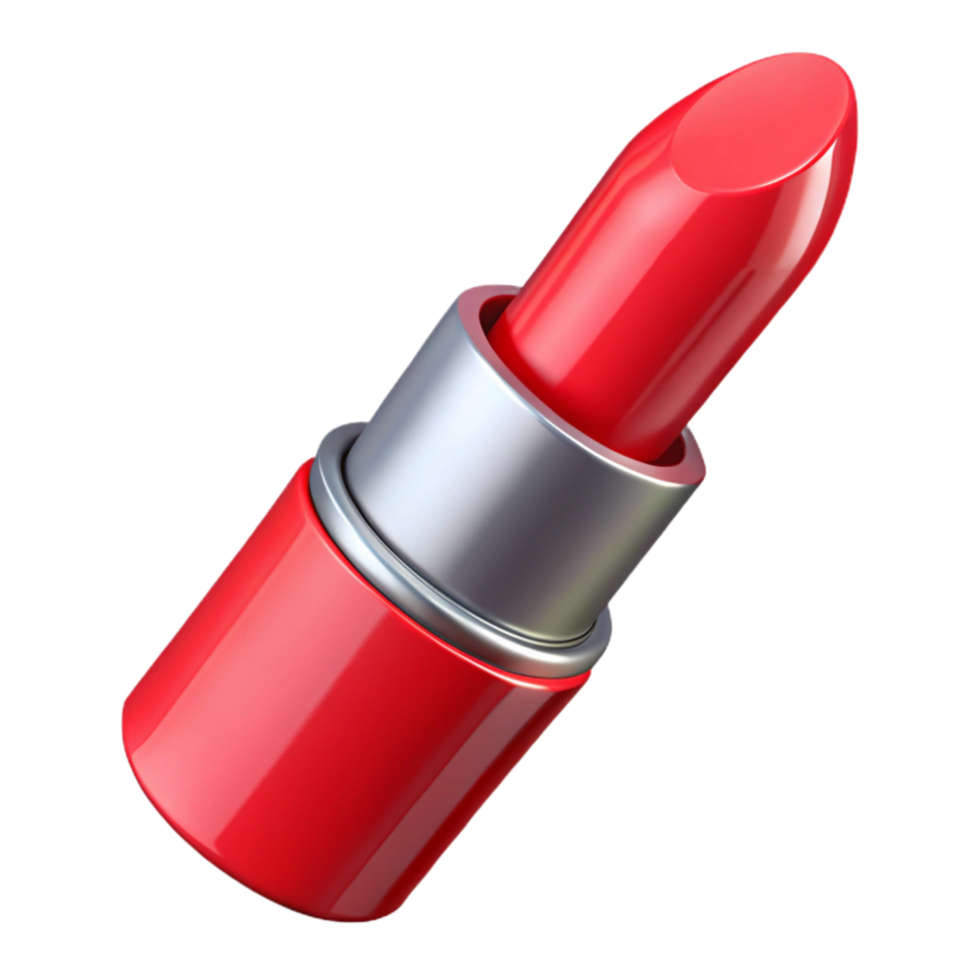 elegant minimalist Realistic Red Lipstick Isolated Transparent Background high quality png
