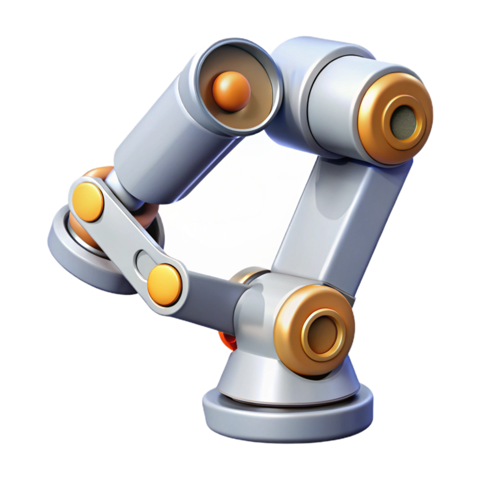 extraordinary creative Realistic Robot Arm Top View Isolated Element authentic png