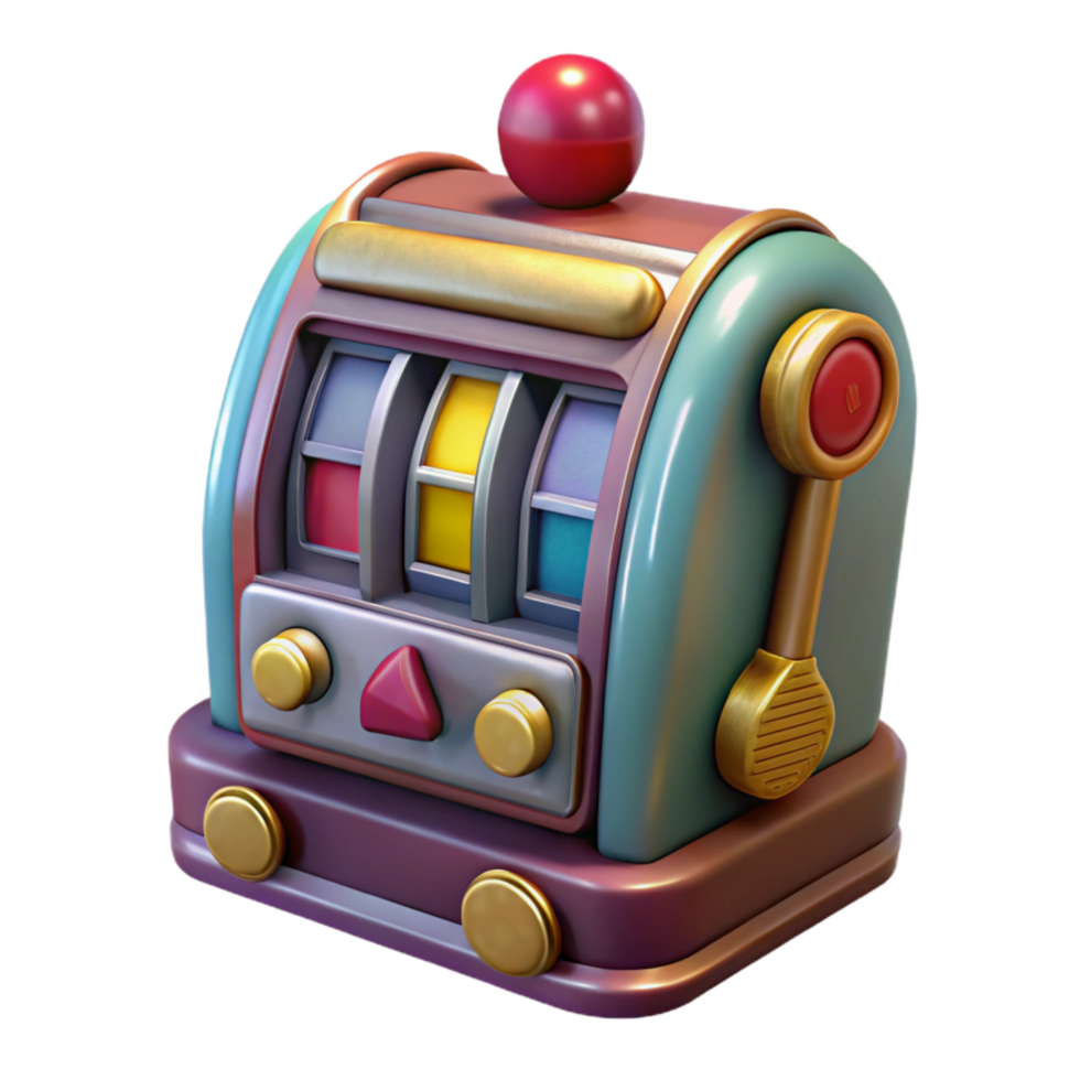 elegant minimalist Realistic Slot Machine Transparent Element high quality png
