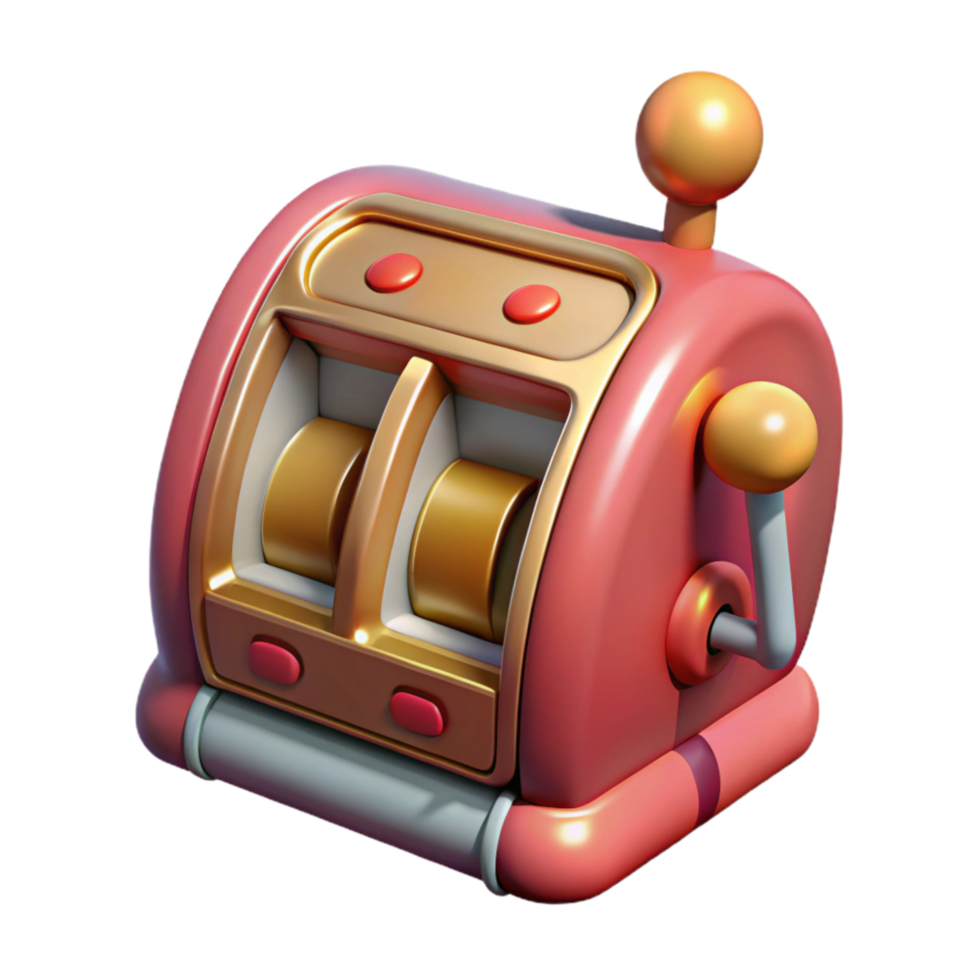 dramatic modern Realistic Slot Machine Transparent Element exclusive png