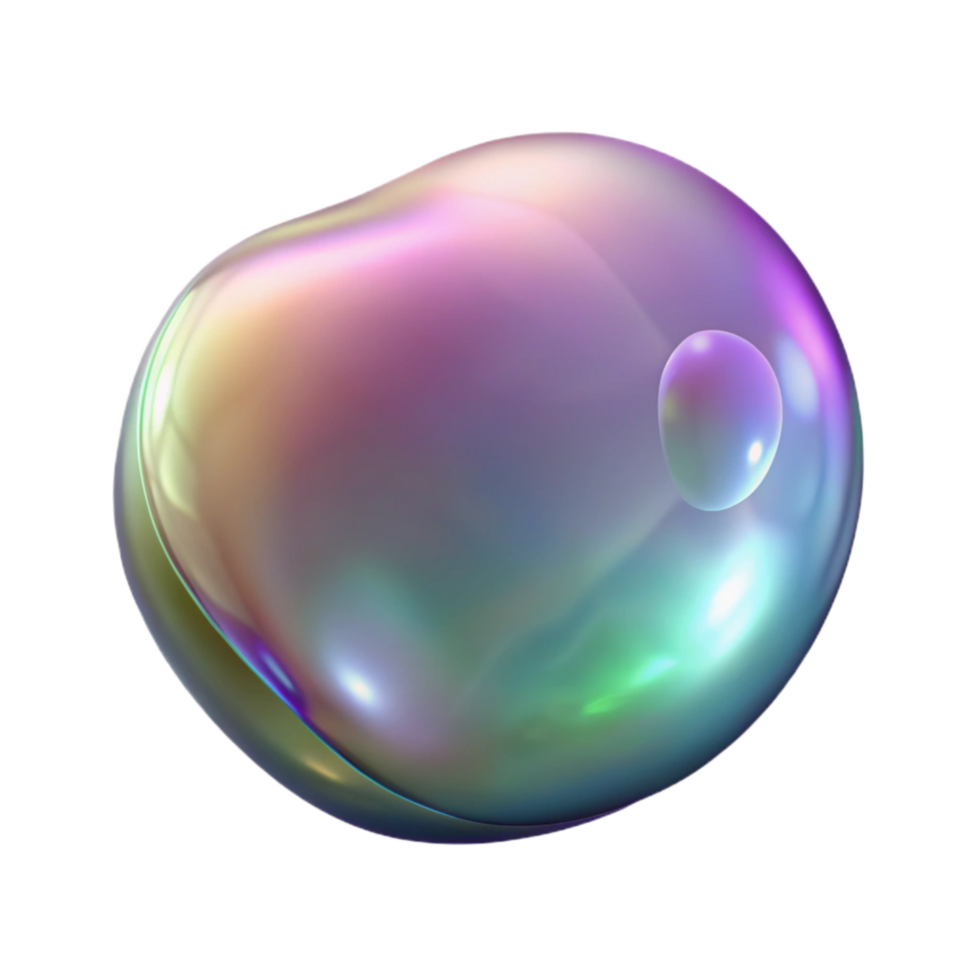 elegant rustic Realistic Soap Bubble Floating Transparent Background genuine png
