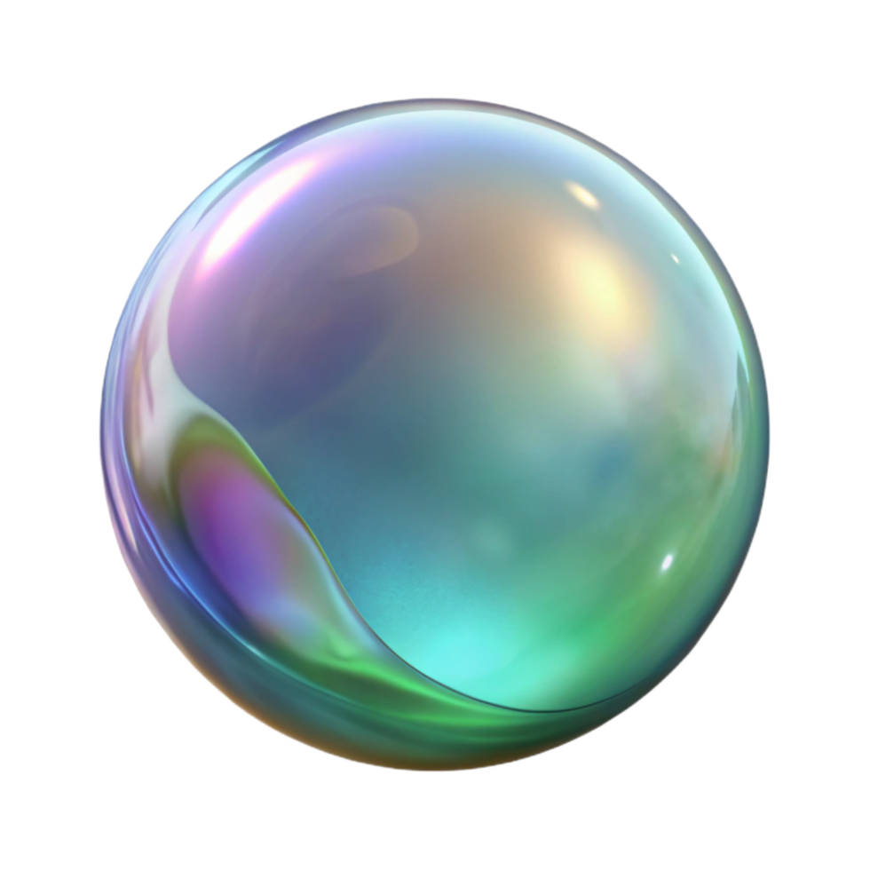 wonderful creative Realistic Soap Bubble Floating Transparent Background genuine png