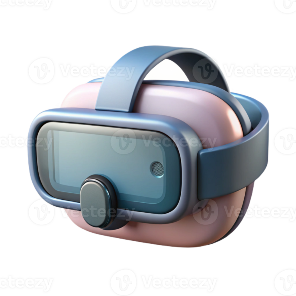 beautiful artistic Realistic Virtual Reality Headset Front View Cutout authentic png