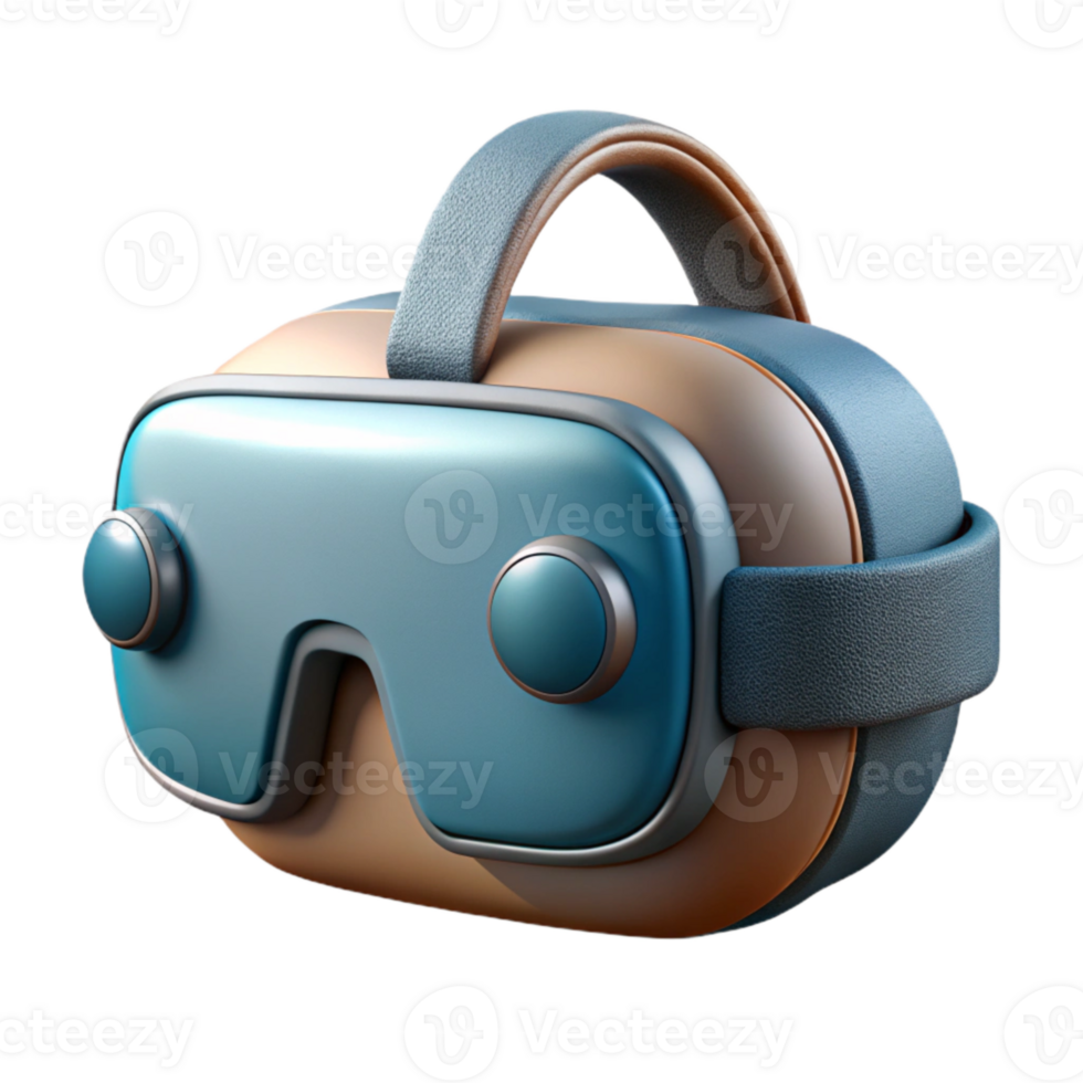 stunning abstract Realistic Virtual Reality Headset Front View Cutout high quality png