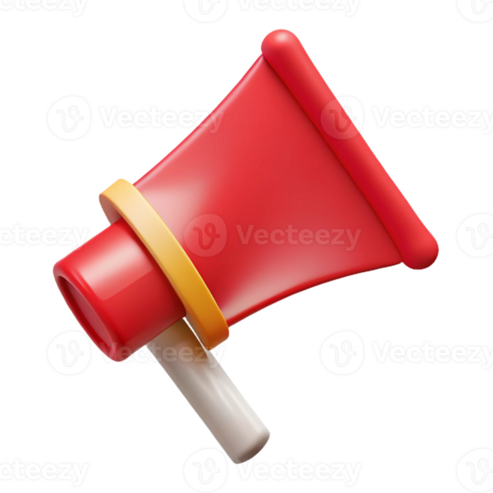 beautiful creative Red Flag Icon with Marketing Campaign Launch Isolated premium png