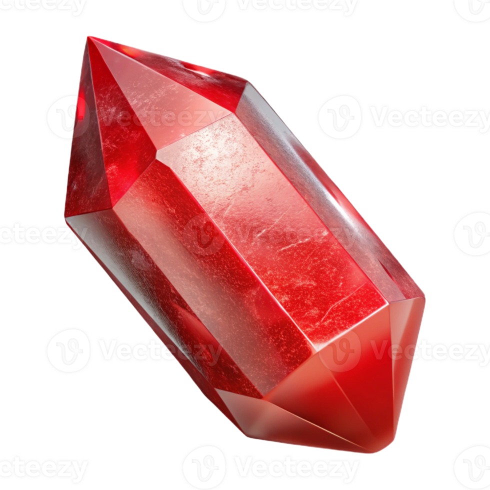vibrant classic Red Magic Crystal Transparent Background high quality png