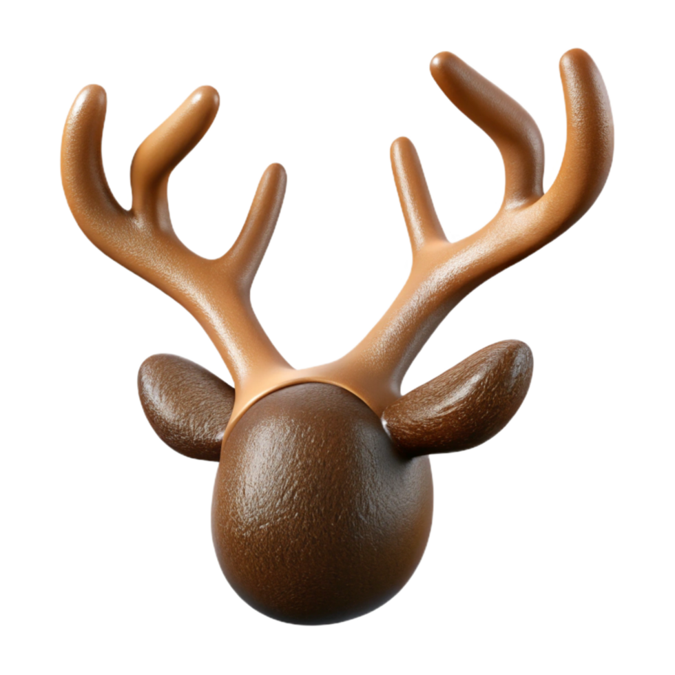 extraordinary rustic Reindeer Antlers Brown with Texture Isolated Element exclusive png