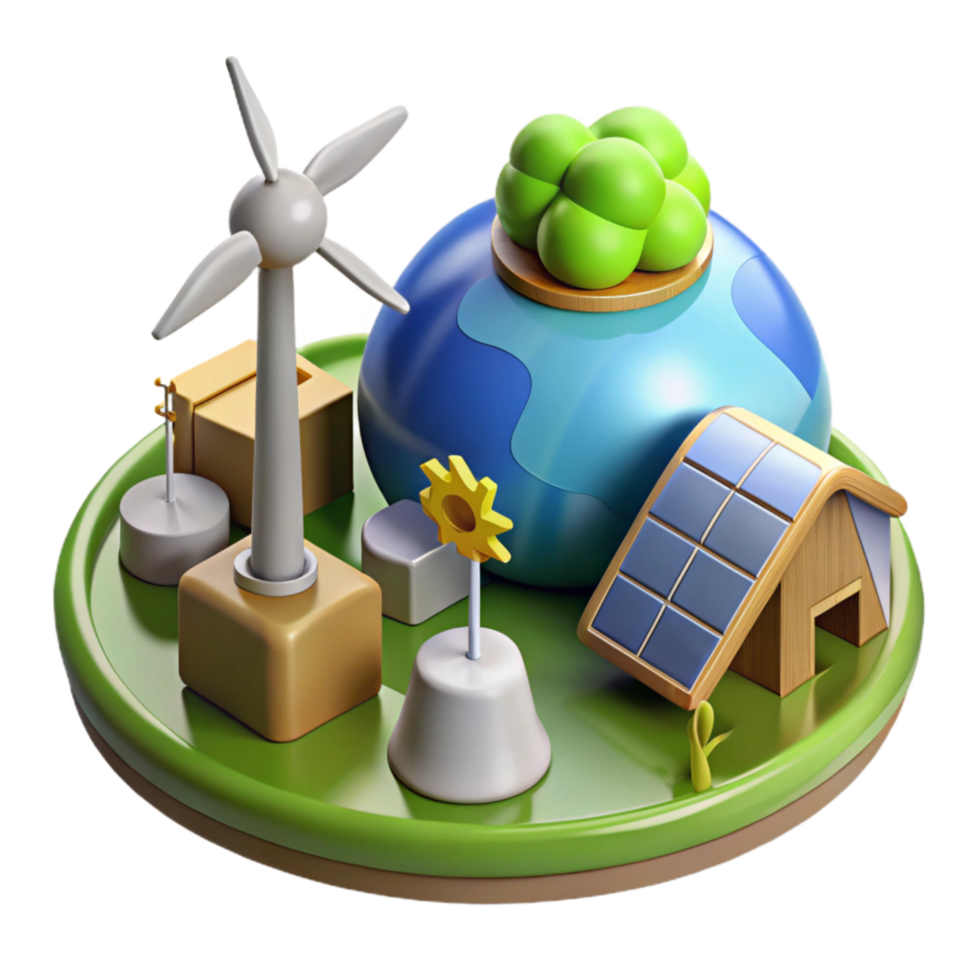 dramatic classic Renewable Energy Sources Diagram Isolated high resolution png