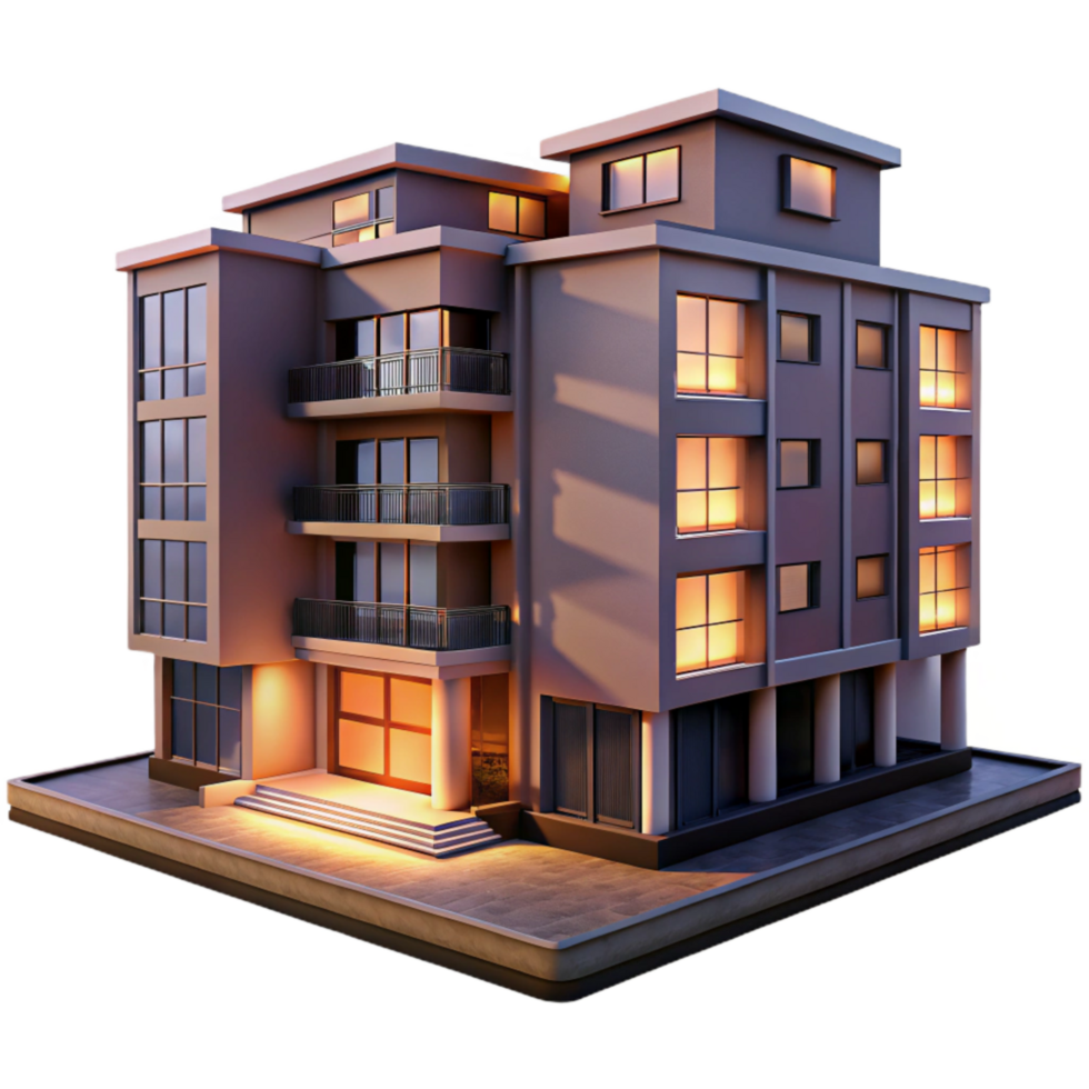extraordinary traditional Residential Building Complex Dusk Sky Transparent high resolution png