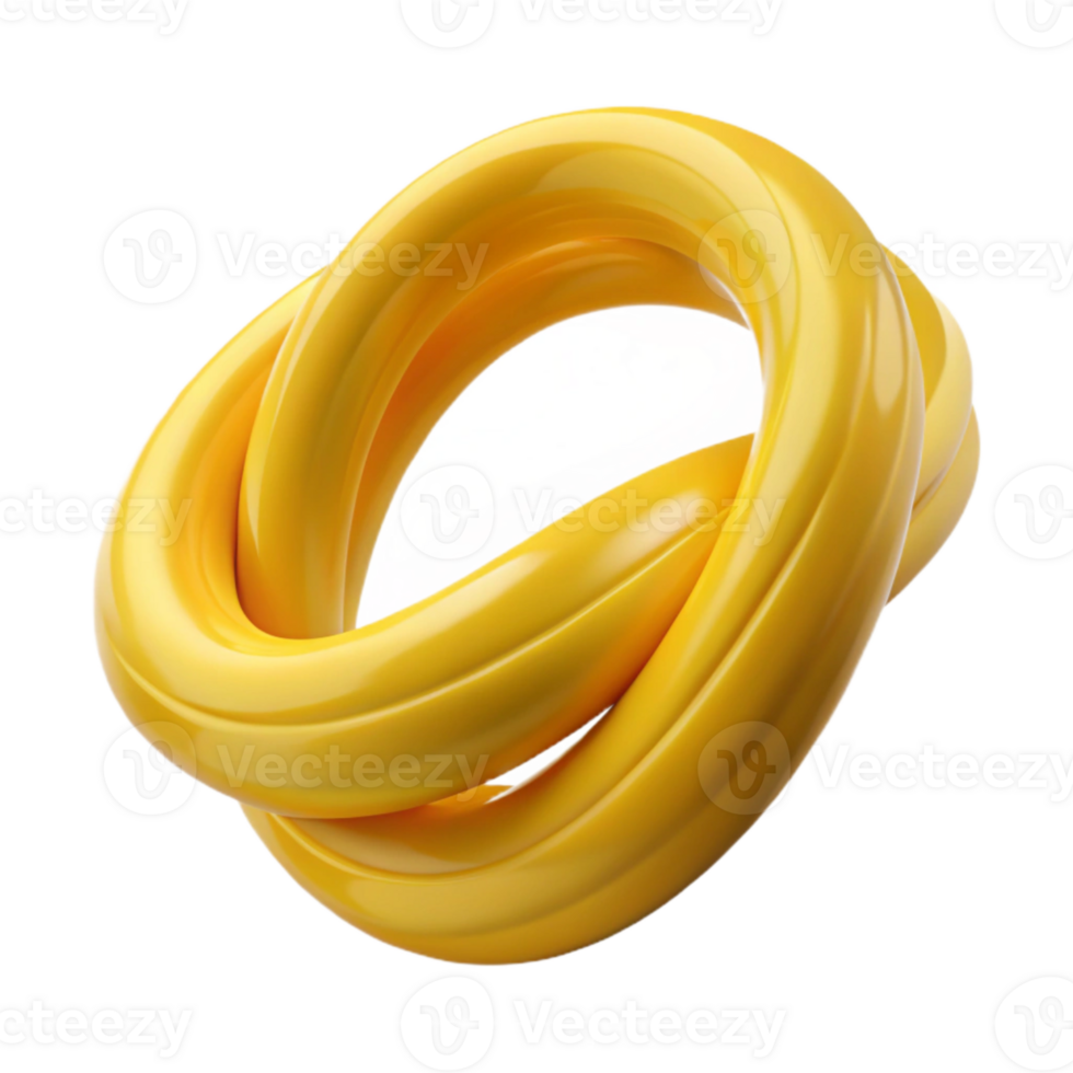 elegant traditional Resistance Band Loop Yellow Transparent Background exclusive png