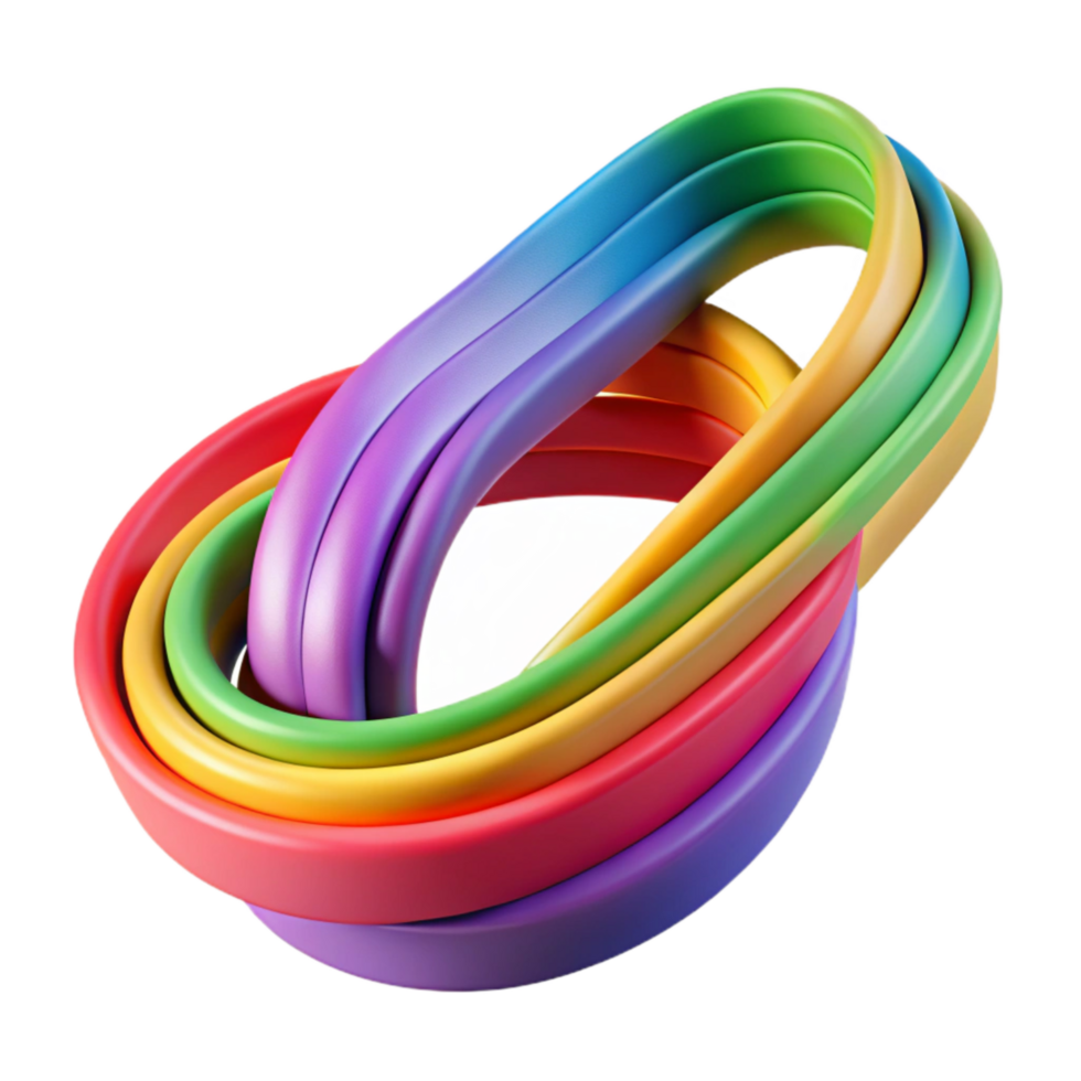 extraordinary traditional Resistance Bands Loop Set Multicolor Isolated original png